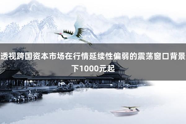 透视跨国资本市场在行情延续性偏弱的震荡窗口背景下1000元起