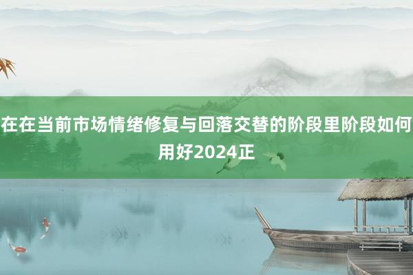 在在当前市场情绪修复与回落交替的阶段里阶段如何用好2024正