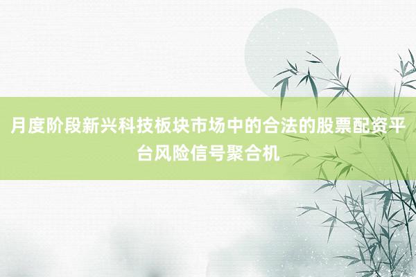 月度阶段新兴科技板块市场中的合法的股票配资平台风险信号聚合机