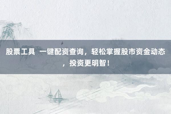 股票工具  一键配资查询，轻松掌握股市资金动态，投资更明智！